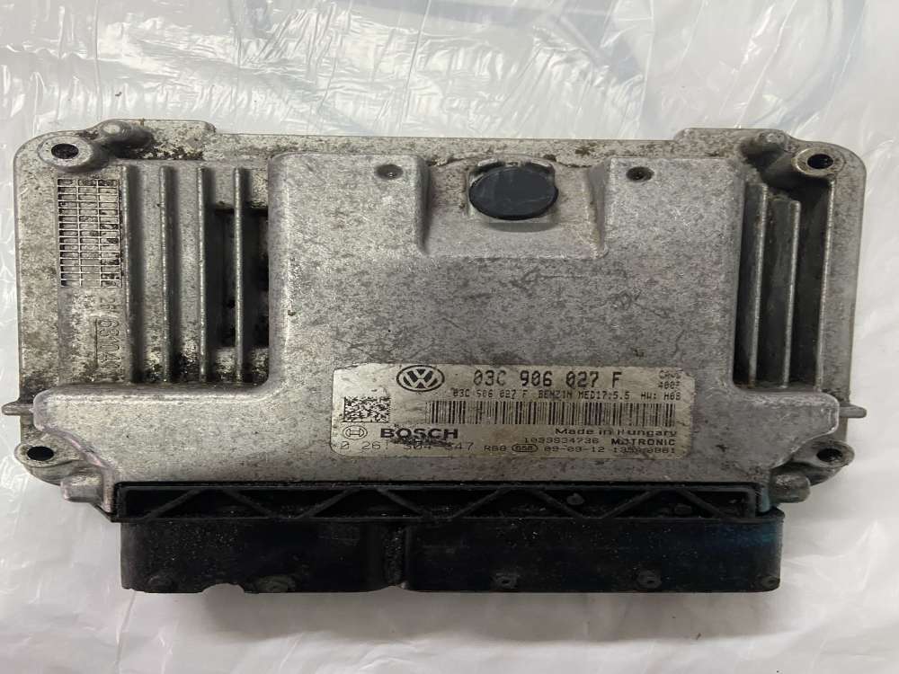 03C906027F VW Golf Scirocco 1.4 TSI Çıkma Motor Beyni  0261S04347