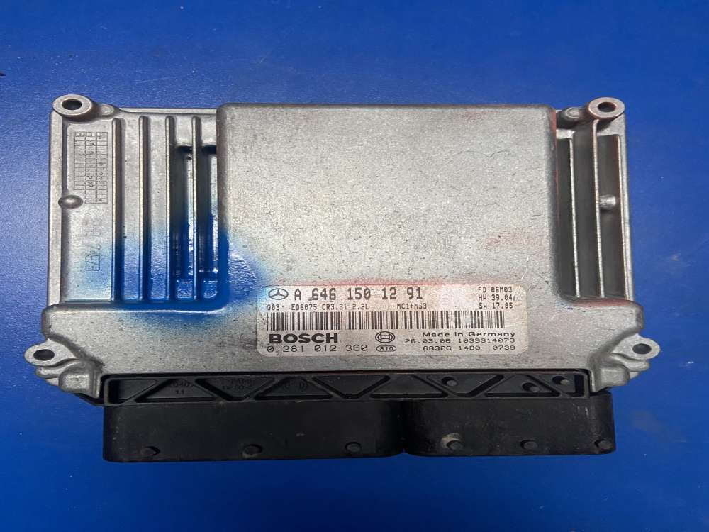 A6461501291 Mercedes W639 Viano 2.2 CDI motor beyni 0281012360