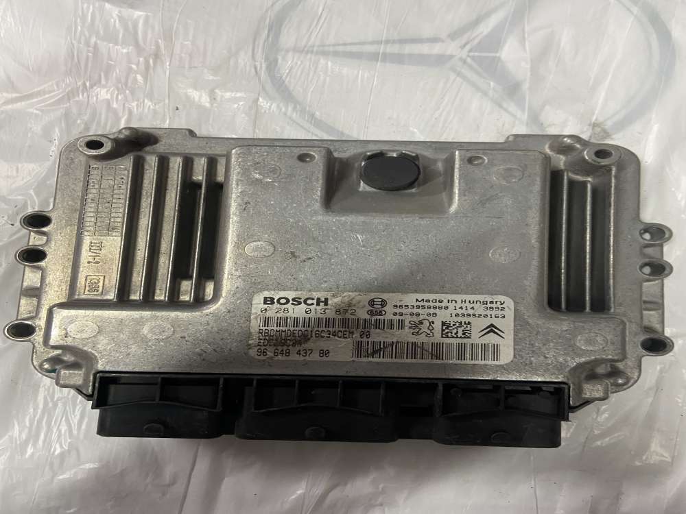 Peugeot 308 1.6 HDI Motor Beyni 0281013872 EDC16C34 9664843780