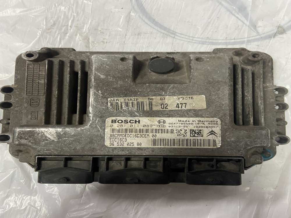0281011089 EDC16C3 peugeot 206 1.4 hdi motor beyni