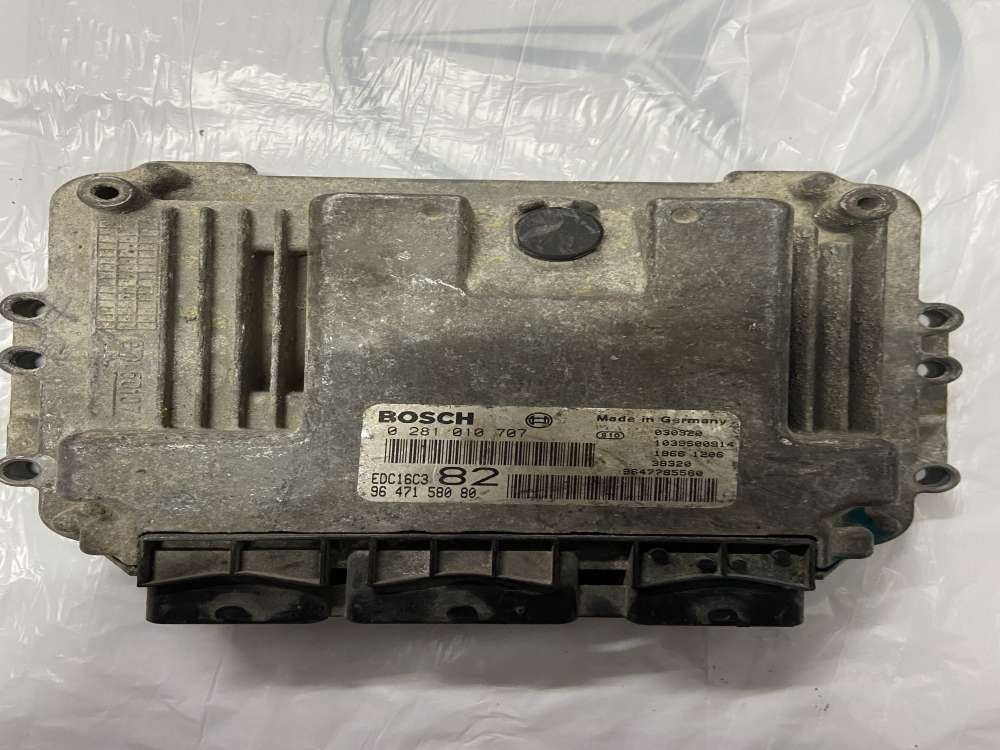 0281010707 EDC16C3 9653197180 Peugeot 206 1.4 HDI Motor Beyni