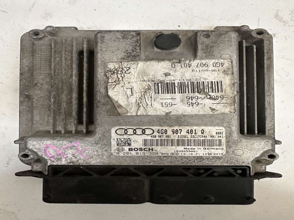 4G0907401Q- 0281019320 AUDI A6 A7 3.0 TDI BOSCH  EDC17CP44
