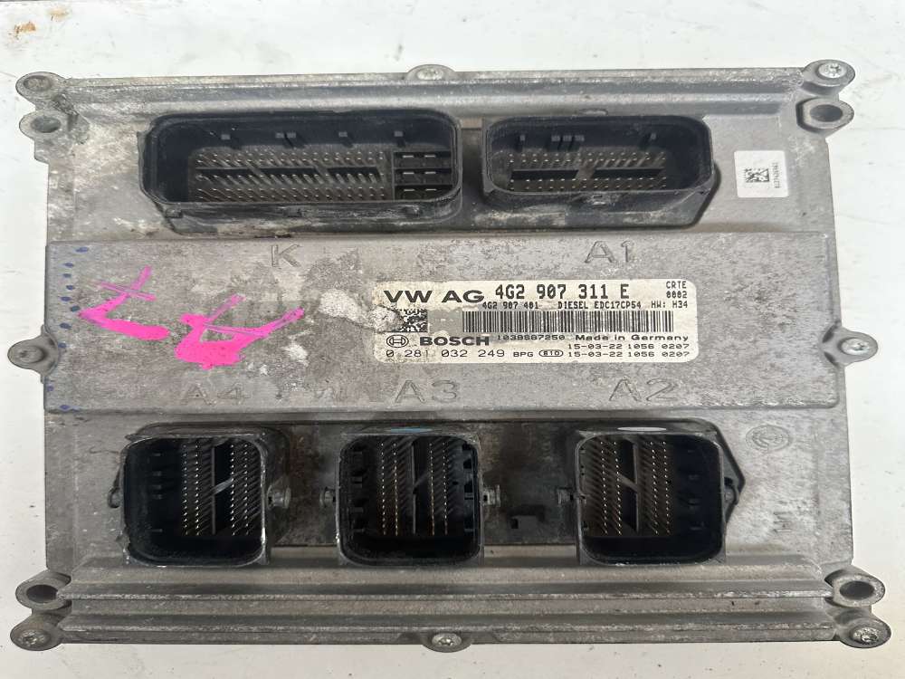 4G2907311E-0281032249 AUDİ A6-A7 ECU MOTOR BEYNİ EDC17CP54