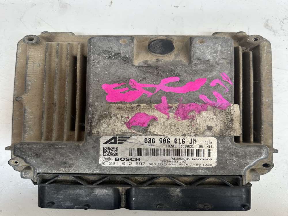 0281012697 03G906016JN VW SHARAN EDC16U31 MOTOR BEYNİ