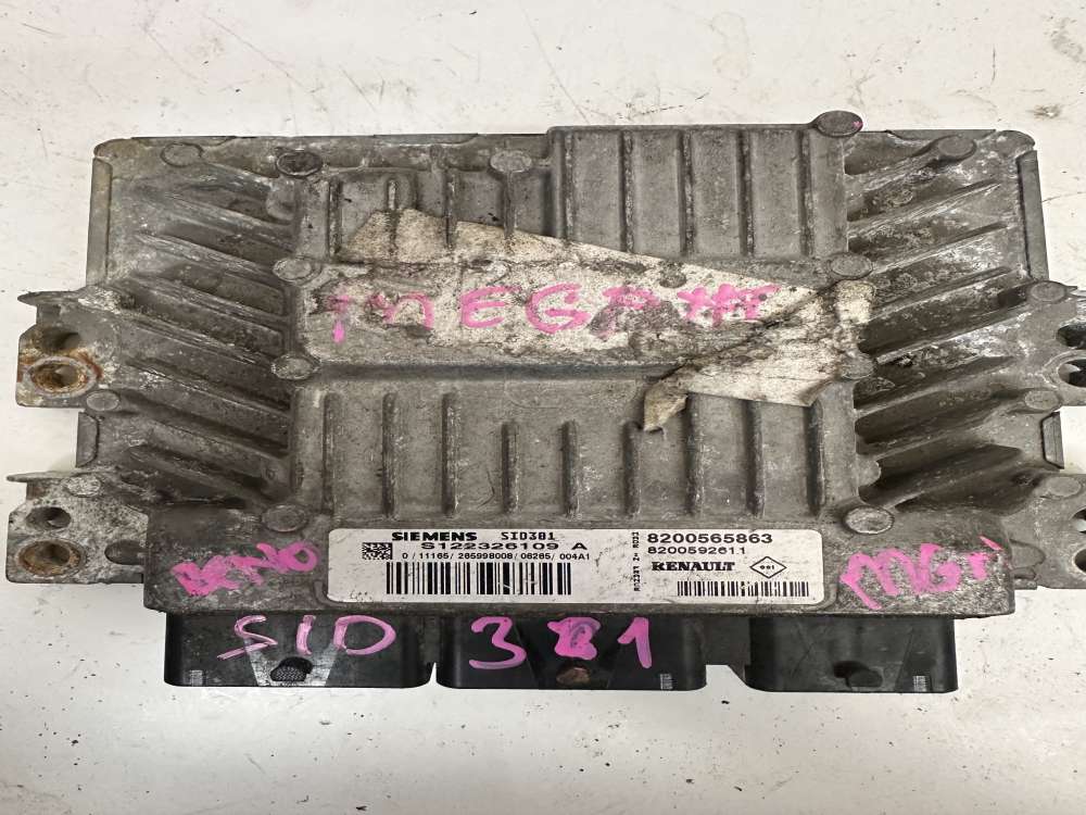 8200565863 S122326109A RENAULT SCENİC 1.5 DCİ MOTOR BEYNİ
