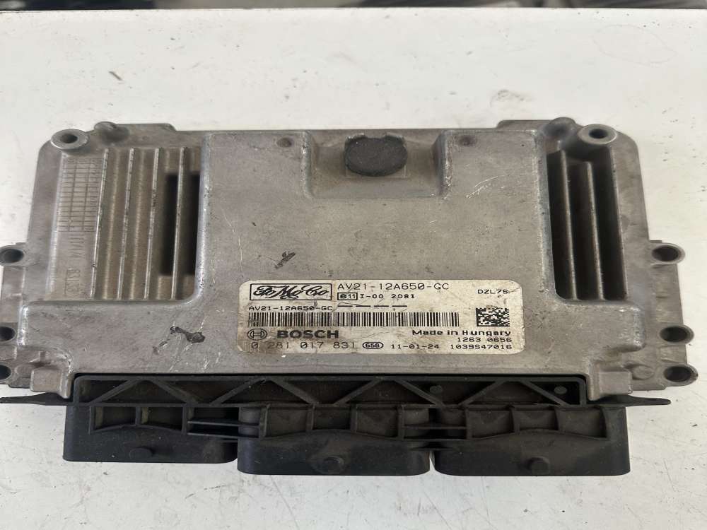 0281017831-AV21-12A650-GC  Ford Fiesta 1.4 TDCI Motor Beyni