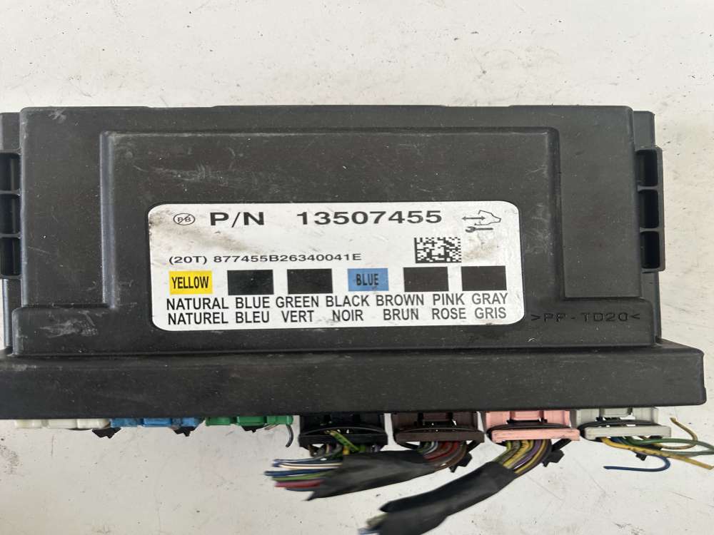13507455 Opel Astra J BCM Merkezi kontrol Modülü