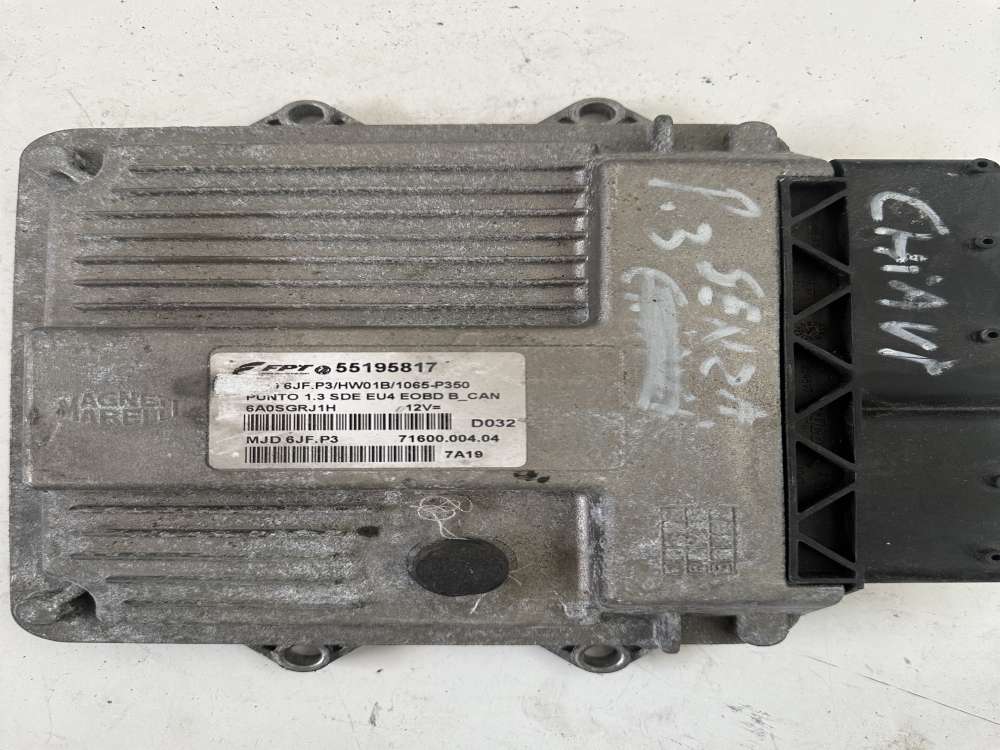 55195817 Fiat Punto 1.3 Motor Beyni  - MJD 6JF.P3